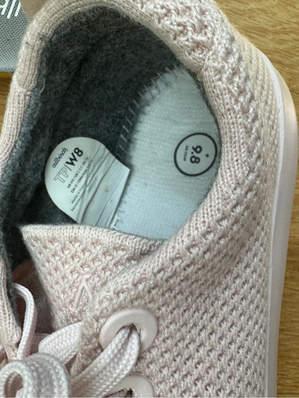 Women’s Allbirds Tree Pipers, Size 8, Pink, Calm Taupe